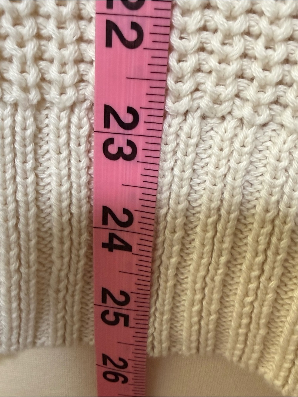 American Eagle XS Cream Beige Striped Open Knit Cotton Sweater Coastal Neutral - Picture 5 of 11